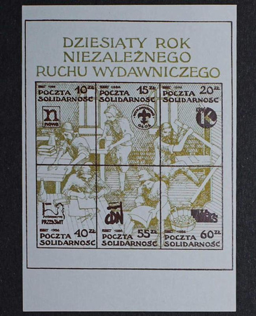 Znaczki podziemnej Solidarnosci / The underground Solidarity post stamps