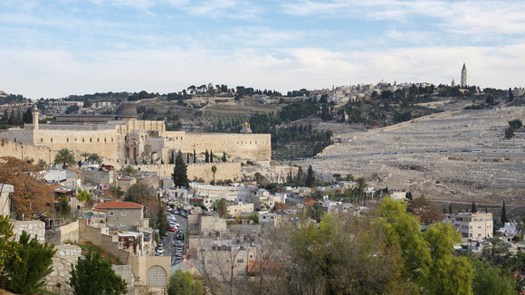 Jerusalem - view from Saint Peter in Gallicantu