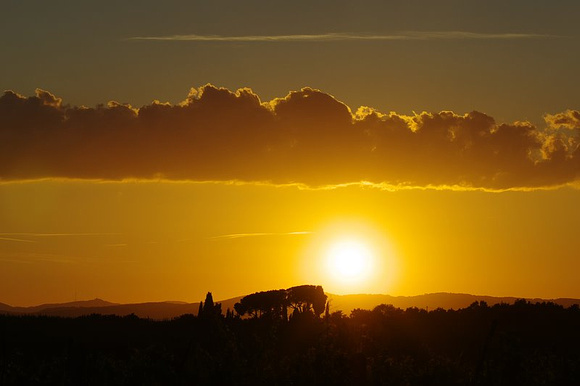 Sunset near Manciano